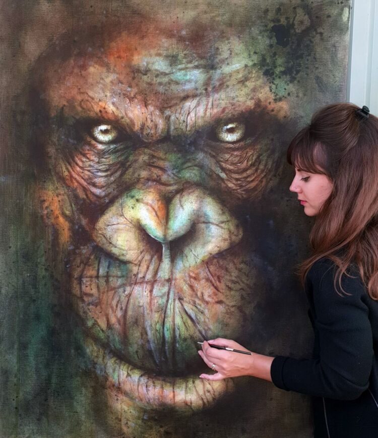 Gorille, œuvre de Sandrot