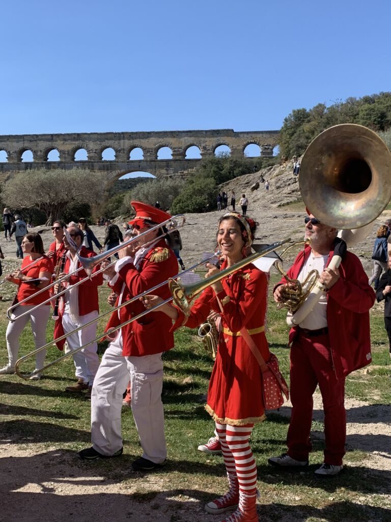 Fanfare au Pont du Gard - © Site du Pont du Gard