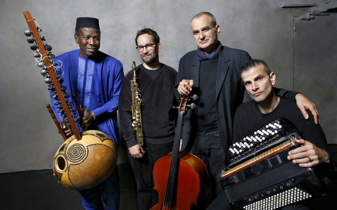 Ballaké Sissoko, Vincent Segal, Émile Parisien, Vincent Peirani - © Claude Gassian