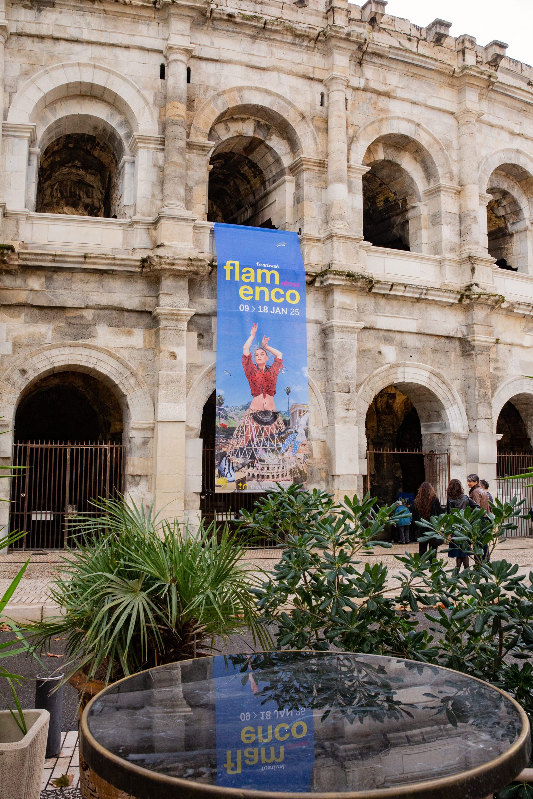 L'affiche de l'éditon 2025 du Festival de Flamenco sur les arènes de Nîmes - ©Sandy Korzekwa