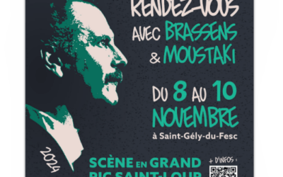 Saint-Gély-du-Fesc : rendez-vous avec Brassens et Moustaki, du 8 au 10 novembre, à la Scène en Grand Pic Saint-Loup