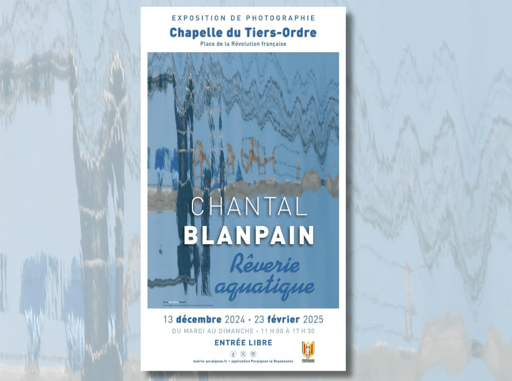 affiche exposition chantal Blanpain