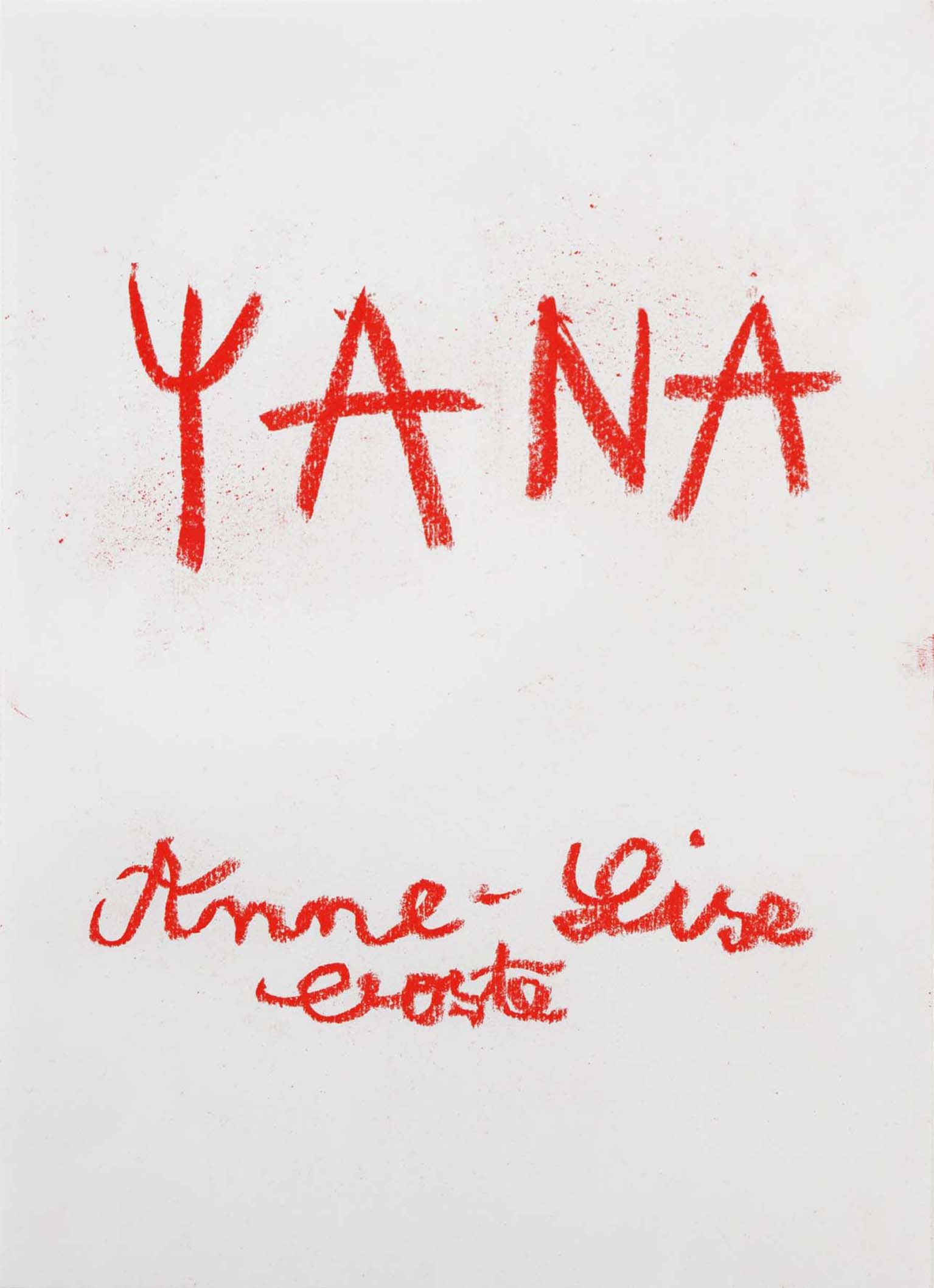 Affiche de l'exposition "Yana" © Ville de Castelnau-le-Lez 