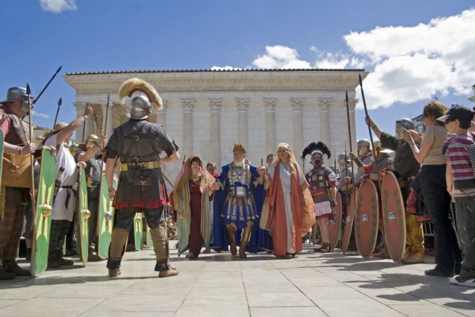 Un spectacle historique durant les Journées romaines © Edeis